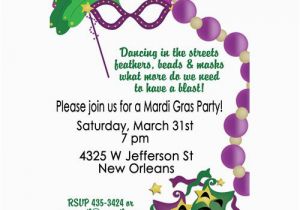 Mardi Gras Birthday Invitation Wording Mardi Gras Masquerade Ball Invitations