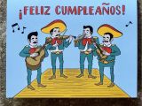Mariachi Birthday Card Feliz Cumpleanos Mariachi Card Artelexia