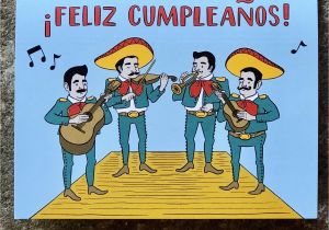 Mariachi Birthday Card Feliz Cumpleanos Mariachi Card Artelexia