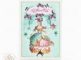 Marie Antoinette Birthday Card Marie Antoinette Card Let them Eat Cake French Birthday