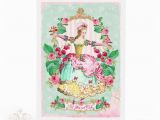 Marie Antoinette Birthday Card Marie Antoinette Card Let them Eat Cake French Card