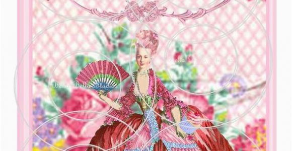 Marie Antoinette Birthday Card Marie Antoinette Let them Eat Cake Printable Happy Birthday