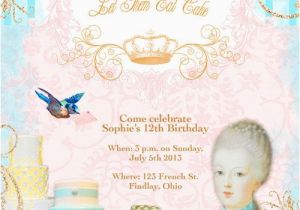 Marie Antoinette Birthday Card Marie Antoinette Printable Birthday Card by