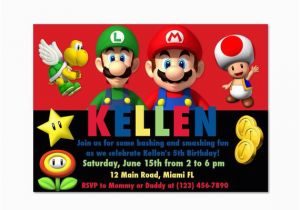 Mario and Luigi Birthday Invitations 301 Moved Permanently