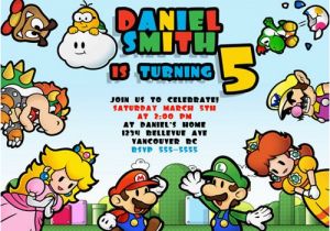 Mario and Luigi Birthday Invitations Free Printable Mario and Luigi Birthday Invitations
