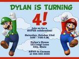 Mario and Luigi Birthday Invitations Super Mario Birthday Invitations Bagvania Free Printable