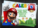 Mario and Luigi Birthday Invitations Super Mario Bros Birthday Invitations Drevio Invitations