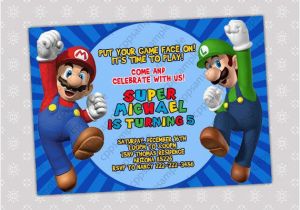 Mario Birthday Invites 3 Lovely Super Mario Bros Birthday Invitations