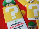 Mario Birthday Invites Diy Super Mario Birthday Party Invitation A Step by Step