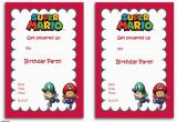 Mario Birthday Invites Free Printable Super Mario Bros Invitation Template Free