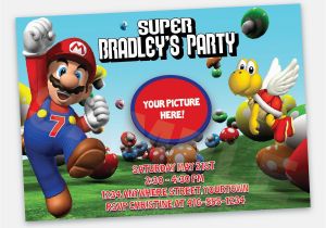 Mario Birthday Invites Super Mario Birthday Invitations Bagvania Free Printable