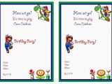 Mario Birthday Invites Super Mario Birthday Invitations Super Mario Birthday