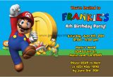 Mario Birthday Invites Super Mario Invitations General Prints