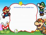 Mario Birthday Party Invitations Free Free Printable Super Mario Bros Invitation Template Free