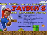 Mario Birthday Party Invitations Free Super Mario Birthday Invitations Bagvania Free Printable