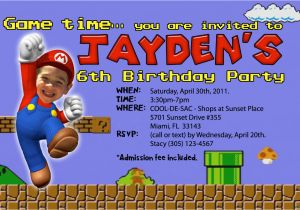Mario Birthday Party Invitations Free Super Mario Birthday Invitations Bagvania Free Printable