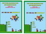 Mario Birthday Party Invitations Free Super Mario Birthday Invitations Birthday Printable