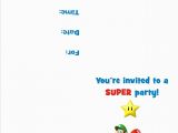 Mario Birthday Party Invitations Free Super Mario Bros Free Printable Birthday Party Invitation