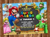 Mario Birthday Party Invitations Free Super Mario Invitation Super Mario Printable Invitation