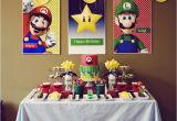 Mario Bros Birthday Decorations Mario Bros Party Cake Paper Party
