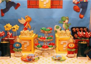 Mario Bros Birthday Decorations Mario themed Birthday Party B Lovely events