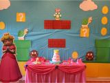 Mario Bros Birthday Decorations Super Mario Birthday Party Featuring Princess Peach