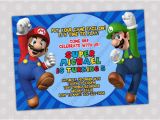Mario Brothers Birthday Invitations 3 Lovely Super Mario Bros Birthday Invitations