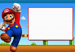 Mario Brothers Birthday Invitations Free Printable Super Mario Bros Invitation Template Free