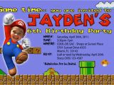 Mario Brothers Birthday Invitations Super Mario Birthday Invitations Bagvania Free Printable