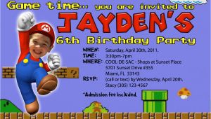 Mario Brothers Birthday Invitations Super Mario Birthday Invitations Bagvania Free Printable