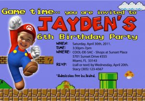 Mario Brothers Birthday Invitations Super Mario Birthday Invitations Bagvania Free Printable