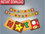 Mario Happy Birthday Banner Best 25 Mario Birthday Banner Ideas On Pinterest Super