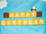 Mario Happy Birthday Banner Super Mario Party Recap with Free Printables Mkkm Designs