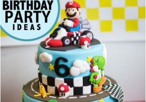 Mario Kart Birthday Decorations A Boy 39 S Mario Kart Birthday Party Spaceships and Laser Beams