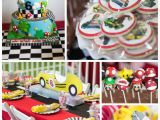 Mario Kart Birthday Decorations Kara 39 S Party Ideas Mario Kart themed Birthday Party