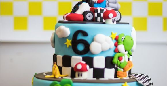 Mario Kart Birthday Decorations Kara 39 S Party Ideas Mario Kart themed Birthday Party Via