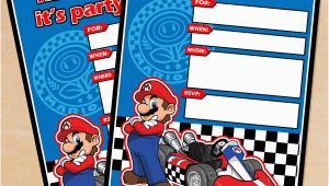 Mario Kart Birthday Invitations Free Printable Mario Kart Birthday Invitation Set