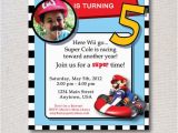Mario Kart Birthday Invitations Mario Kart Birthday Party Super Mario Birthday Super