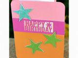 Martha Stewart Birthday Cards Card Martha Stewart Happy Birthday Punch Star Card