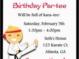 Martial Arts Birthday Invitations Martial Arts Birthday Invitations Ideas Bagvania Free