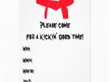 Martial Arts Birthday Invitations Martial Arts Birthday Party Invitation Zazzle