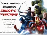 Marvel Avengers Birthday Invitations Birthday Invitation Cards Avengers Birthday Invitations