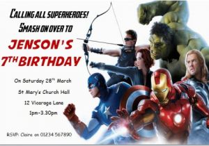 Marvel Avengers Birthday Invitations Birthday Invitation Cards Avengers Birthday Invitations