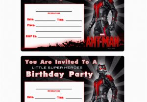 Marvel Avengers Birthday Invitations Free Marvel Ant Man Printable Birthday Invitation