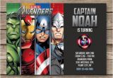 Marvel Avengers Birthday Invitations Superhero Invitation Super Hero Invite Avengers Birthday