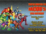 Marvel Superhero Birthday Invitations Marvel Superhero Invitations General Prints