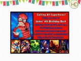 Marvel Superhero Birthday Invitations Superhero Invitation Superhero Party Spiderman by