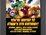 Marvel Superhero Birthday Invitations This Shop On Etsy Sells Lego Marvel Superheroes themed