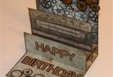 Masculine Birthday Cards to Make Tracy Says Gears Male Birthday Card