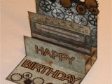 Masculine Birthday Cards to Make Tracy Says Gears Male Birthday Card